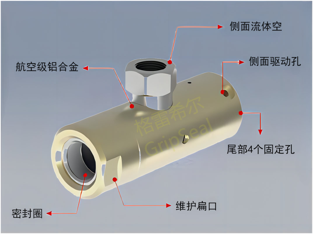 格雷希尔G10D系列密封测试接头剖析图